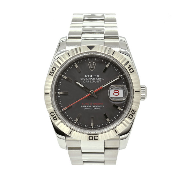 ロレックス　ROLEX　ターノグラフ　Ref.116264　SS　ブラック　D番ルーレット　36mm　USED　中古