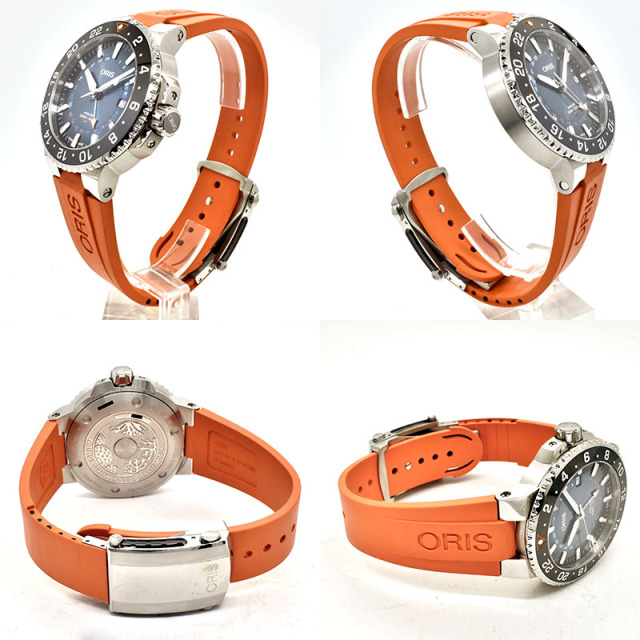 オリス ORIS アクイス カリスフォートリーフ リミテッドエディション 798 7754 4185-Set RS 43.5mm 世界2000本限定 USED 中古