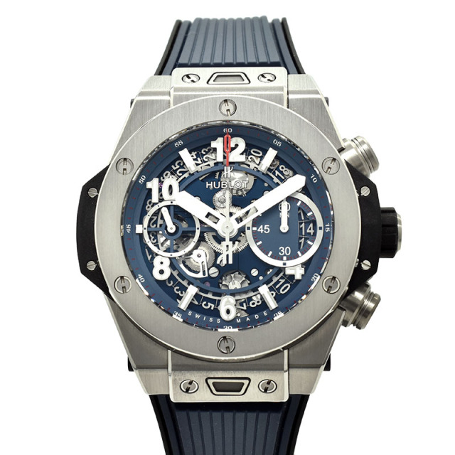 ウブロ　HUBLOT　ビッグバン ウニコ チタニウム ブルー　441.NX.5179.RX　42mm　USED　中古