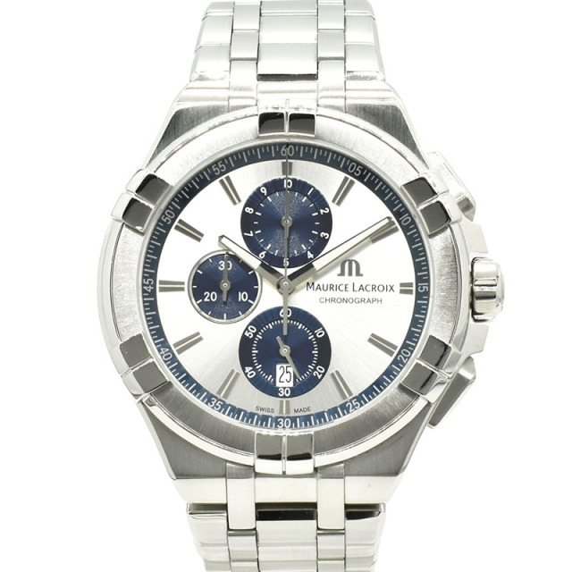 モーリスラクロア　MAURICE LACROIX　アイコン クロノグラフ　AI1018-SS002-131-1　44mm　クォーツ　USED　中古