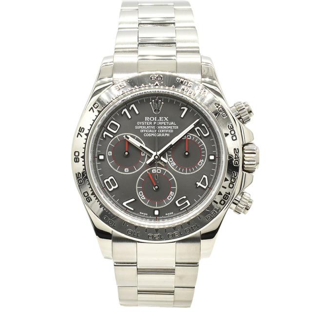 ロレックス　ROLEX　デイトナ　116509　グレーアラビア　V番　18KWG　40mm　USED　中古