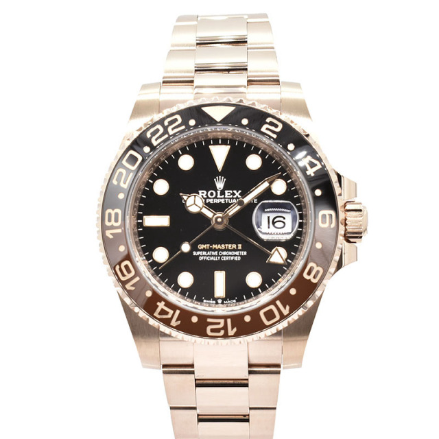 ロレックス　ROLEX　GMTマスター2　126715CHNR　ブラウン/ブラックベゼル　40mm　18KERG　USED　中古