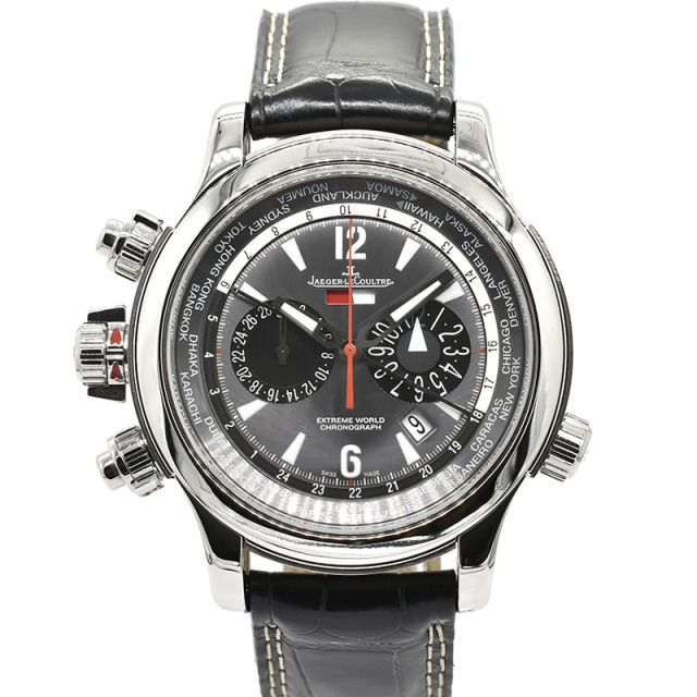 ジャガールクルト Jaeger LeCoultre マスターコンプレッサー エクストリーム ワールドクロノ レフトハンド Q17684G7 世界100本限定 46.3mm USED 中古