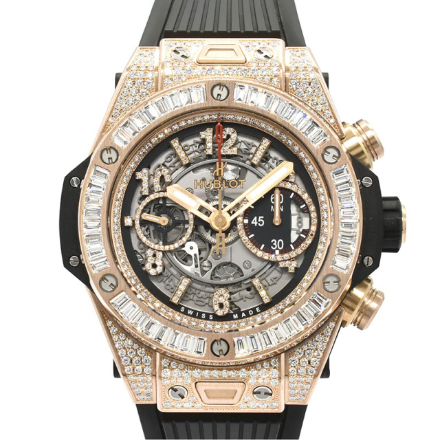 ウブロ　HUBLOT　ビッグバン ウニコ キングゴールド ジュエリー　411.OX.1180.RX.0904　45mm　USED　中古