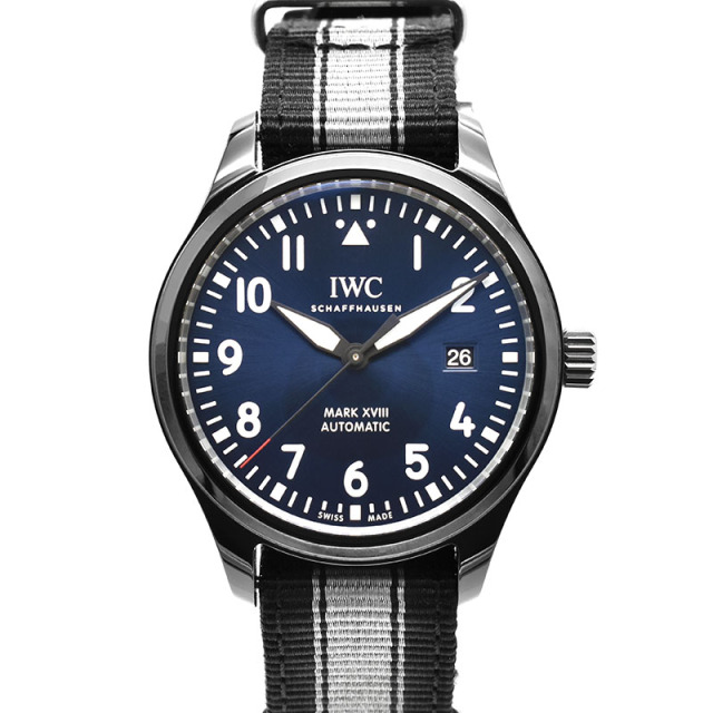IWC　パイロットウォッチ マーク18 ローレウス・スポーツ・フォー・グッド　IW324703　世界1500本限定　41mm　セラミック　USED　中古