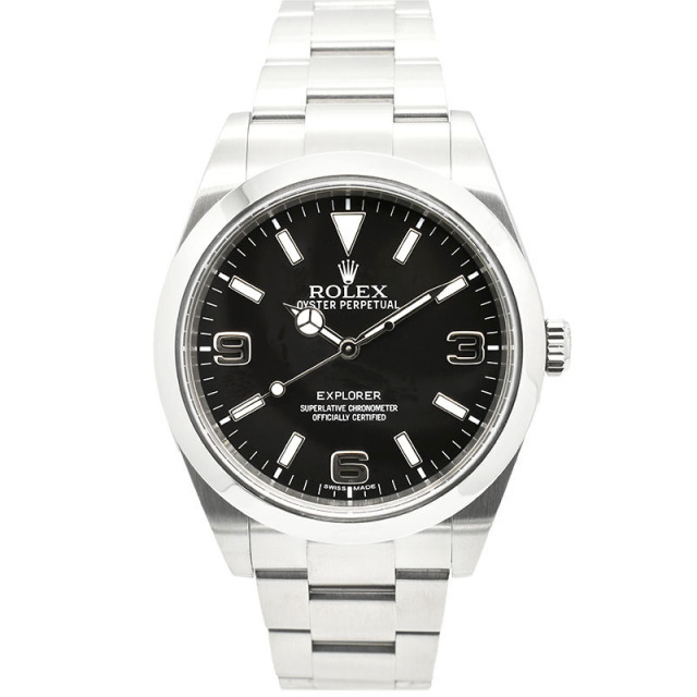 ロレックス　ROLEX　エクスプローラー1　Ref.214270　39mm　ブラックアウト　ランダム番　USED　中古