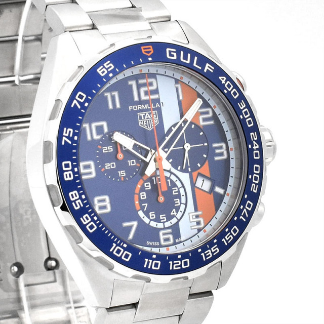 タグホイヤー TAG HEUER フォーミュラ1 クロノグラフ ガルフ CAZ101AT.BA0842 クォーツ ブルー 43mm メンズ 新品 Zetton