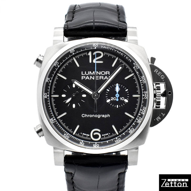 パネライ PANERAI ルミノール クロノ PAM01109 自動巻き ブラック ステンレススチール 44mm メンズ 新品 Zetton