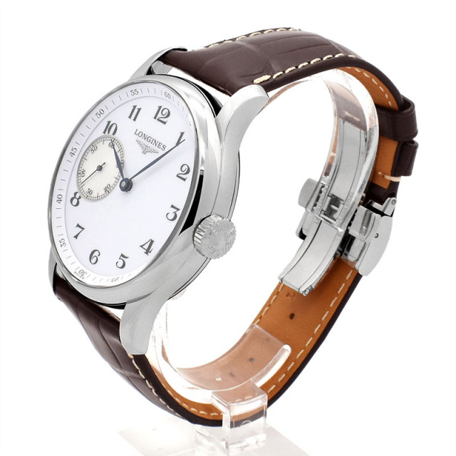 ロンジン LONGINES マスターコレクション L2.841.4.18.3 手動巻き ホワイト/シルバー ステンレススチール 47mm メンズ 新品 Zetton
