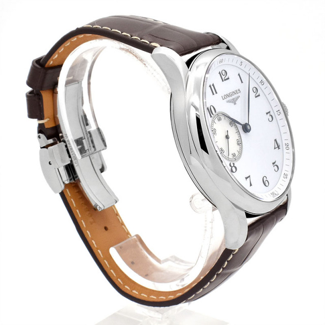 ロンジン LONGINES マスターコレクション L2.841.4.18.3 手動巻き ホワイト/シルバー ステンレススチール 47mm メンズ 新品 Zetton