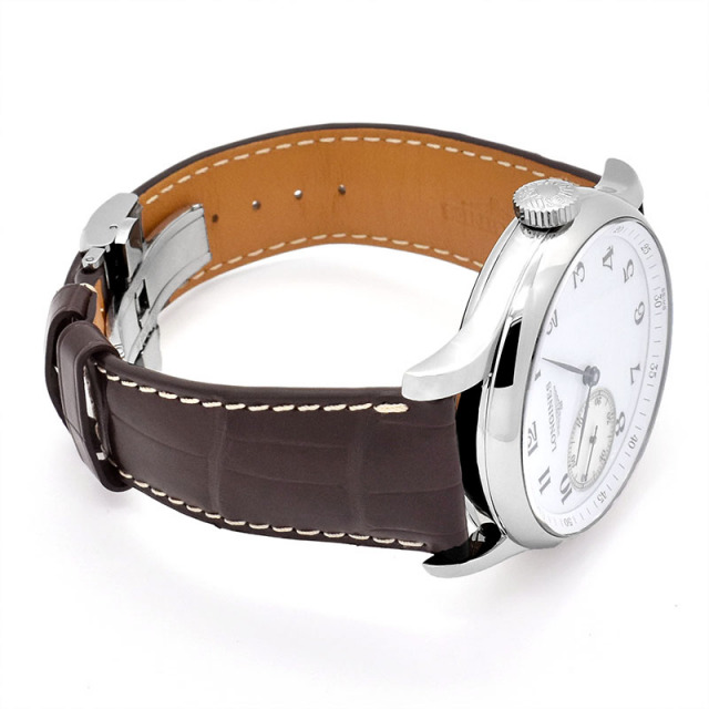 ロンジン LONGINES マスターコレクション L2.841.4.18.3 手動巻き ホワイト/シルバー ステンレススチール 47mm メンズ 新品 Zetton