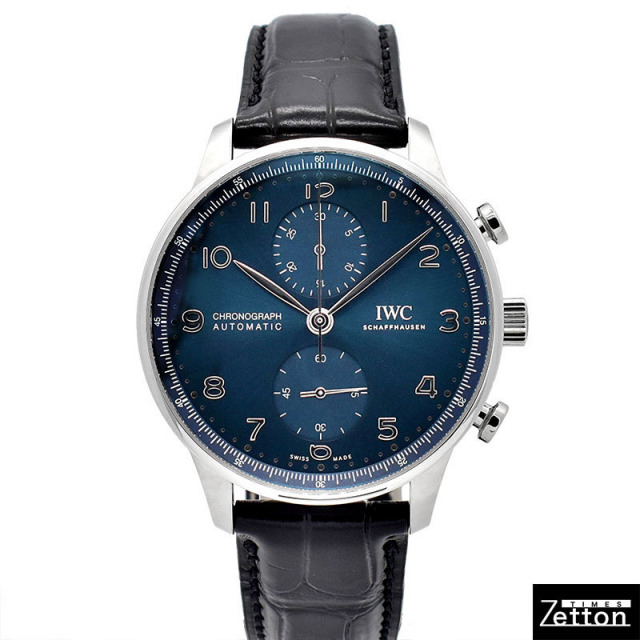 IWC ポルトギーゼ クロノグラフ IW371606 自動巻き ブルー 45.4mm メンズ 新品 Zetton