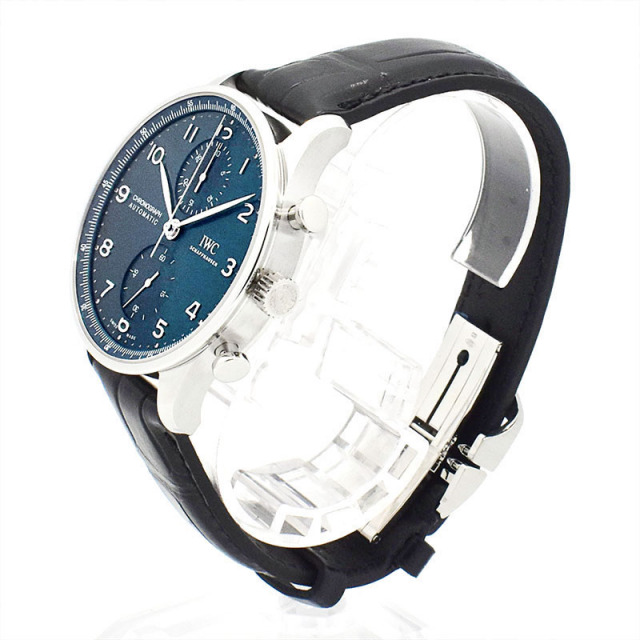 IWC ポルトギーゼ クロノグラフ IW371606 自動巻き ブルー 45.4mm メンズ 新品 Zetton