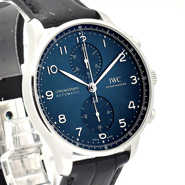 IWC ポルトギーゼ クロノグラフ IW371606 自動巻き ブルー 45.4mm メンズ 新品 Zetton