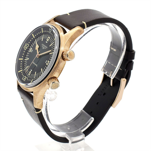 ロンジン LONGINES レジェンドダイバー L3.774.1.50.2 自動巻き グリーン 42mm メンズ 新品 Zetton