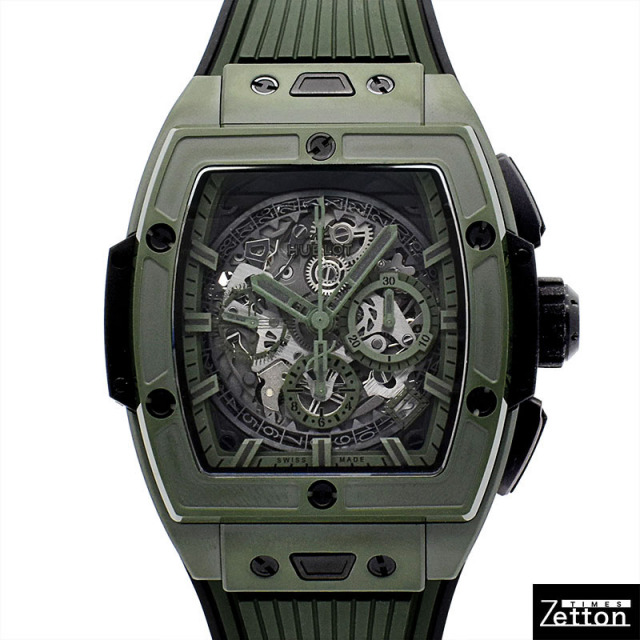 ウポ HUBLOT ウブロ スピリットオブビッグバンダークグリーンセラミック 642