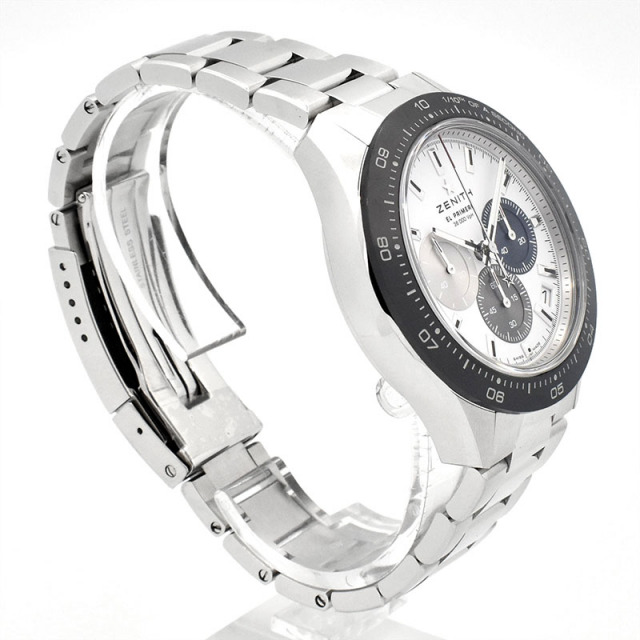 ゼニス ZENITH クロノマスター スポーツ 03.3100.3600/69.M3100 自動巻き ホワイト ステンレススチール 41mm メンズ USED 中古 Zetton