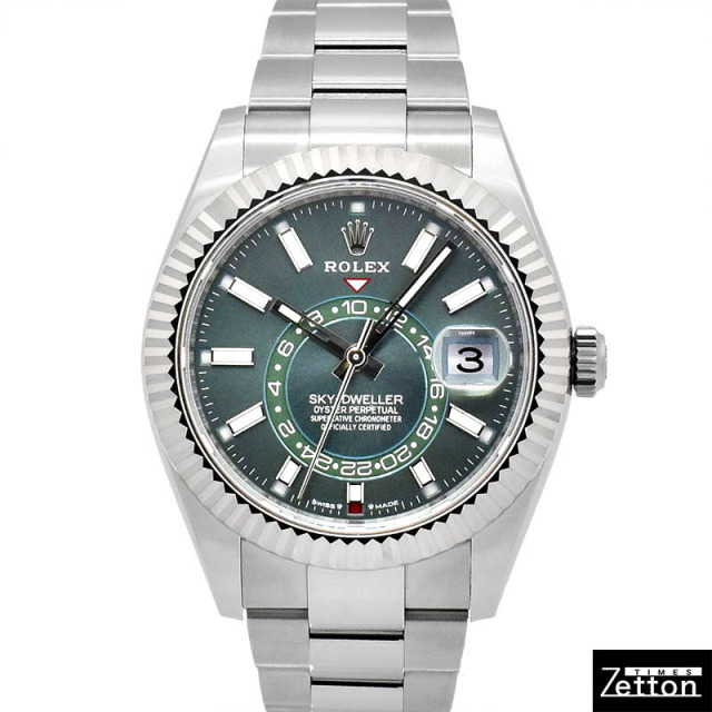 ロレックス ROLEX スカイドゥエラー 336934 自動巻き ミントグリーン 42mm メンズ 未使用品 Zetton