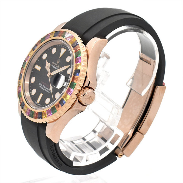ロレックス ROLEX ヨットマスター 40 キャンディ 116695SATS 自動巻き ブラック 18Kエバーローズゴールド 40mm メンズ USED 中古 Zetton