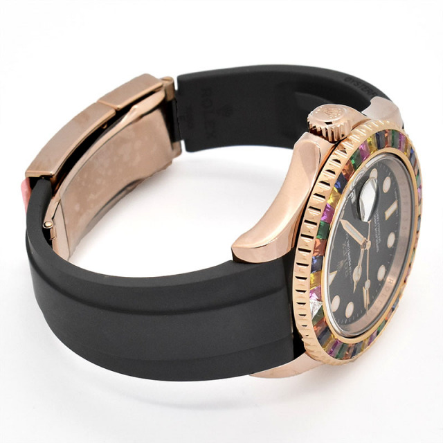 ロレックス ROLEX ヨットマスター 40 キャンディ 116695SATS 自動巻き ブラック 18Kエバーローズゴールド 40mm メンズ USED 中古 Zetton
