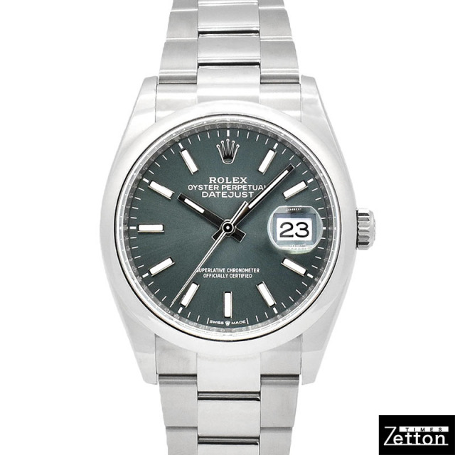 ロレックス ROLEX デイトジャスト 36 126200 自動巻き ミントグリーン ステンレススチール 36mm メンズ 未使用品 Zetton