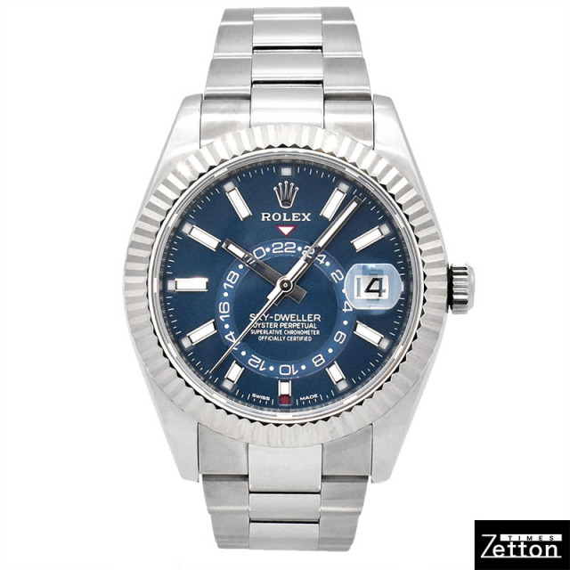 ロレックス ROLEX スカイドゥエラー 326934 自動巻き ブルー ステンレススチール 42mm メンズ USED 中古 Zetton