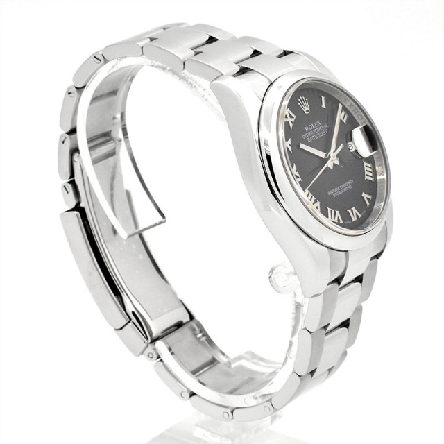 ロレックス ROLEX デイトジャスト 116200 自動巻き ブラックサンビーム ステンレススチール 36mm メンズ USED 中古 Zetton
