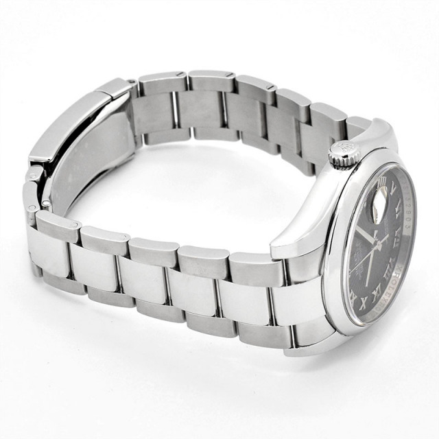 ロレックス ROLEX デイトジャスト 116200 自動巻き ブラックサンビーム ステンレススチール 36mm メンズ USED 中古 Zetton