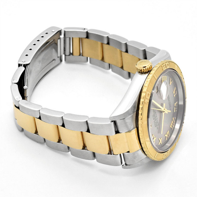 ロレックス ROLEX デイトジャスト サンダーバード 16263 P番 自動巻き グレー 18Kイエローゴールド/ステンレススチール 36mm メンズ USED 中古 Zetton