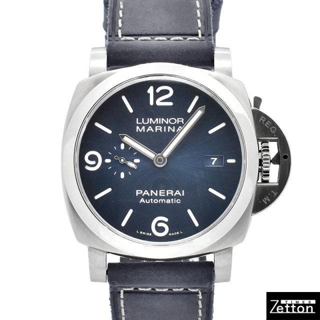 パネライ PANERAI ルミノール マリーナ PAM01313 W番 自動巻き ブルー ステンレススチール 44mm メンズ USED 中古 Zetton