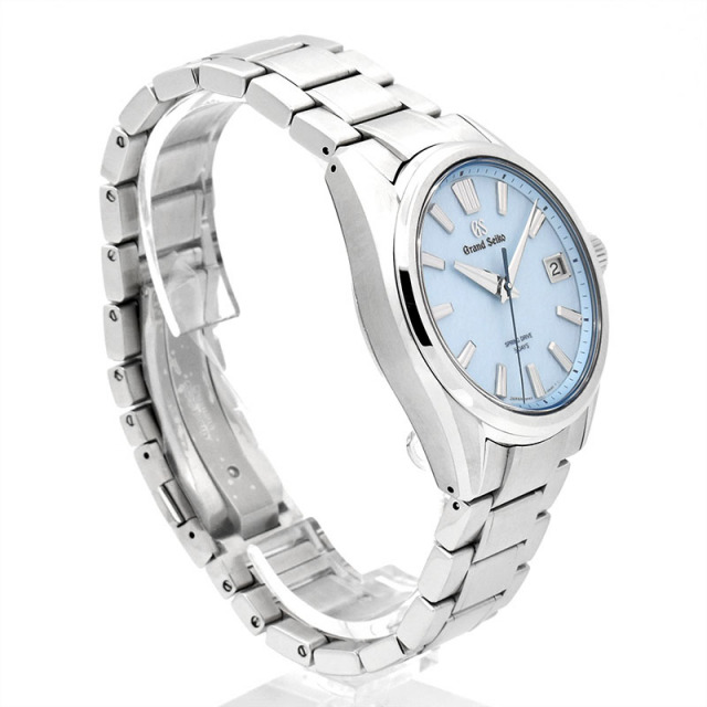 グランドセイコー GRAND SEIKO エボリューション9 コレクション AJHH特別限定モデル SLGA017 255本限定 スプリングドライブ 雪白ブルー ステンレススチール 40mm メンズ USED 中古 Zetton