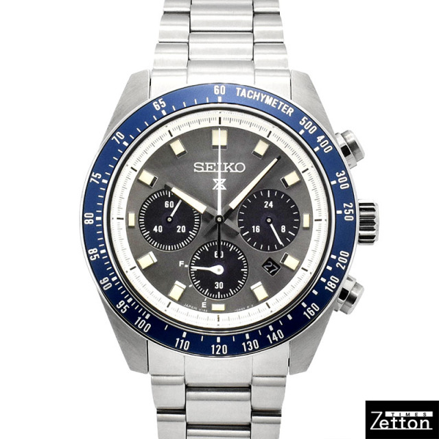セイコー SEIKO プロスペックス スピードタイマー SBDL111 ソーラー シルバー/ブラック ステンレススチール 41.4mm メンズ USED 中古 Zetton