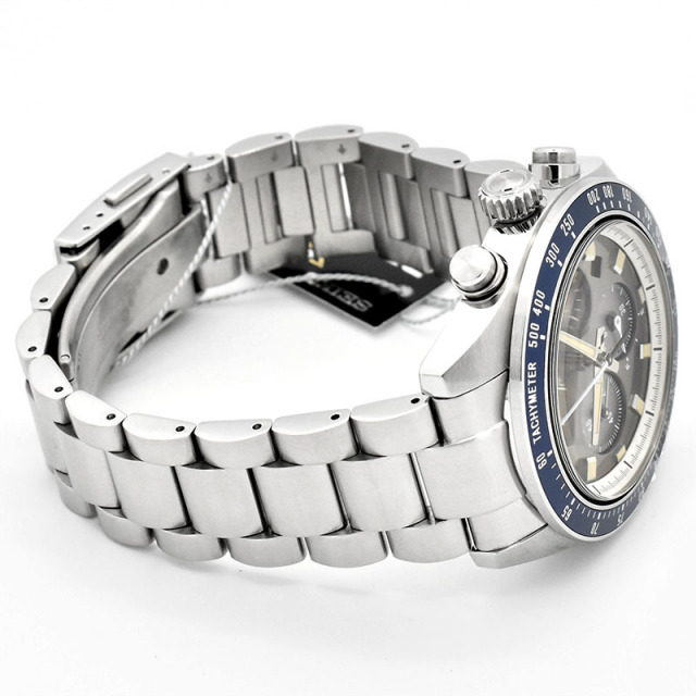 セイコー SEIKO プロスペックス スピードタイマー SBDL111 ソーラー シルバー/ブラック ステンレススチール 41.4mm メンズ USED 中古 Zetton