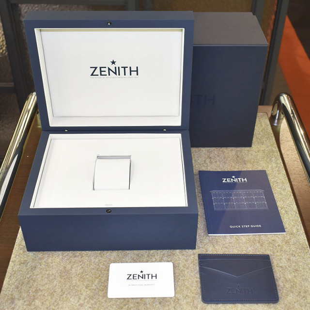 ゼニス ZENITH クロノマスター スポーツ ヨシダ スペシャル エディション 03.3106.3600/55.M3100 300本本限定 自動巻き アイスブルー/シルバー ステンレススチール 41mm メンズ 未使用品 Zetton
