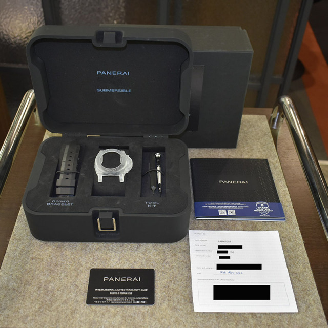 パネライ PANERAI サブマーシブル クアランタクアトロ ESteel Grigio Roccia PAM01288 Y番 自動巻き グレーグラデーション 44mm メンズ 未使用品 Zetton
