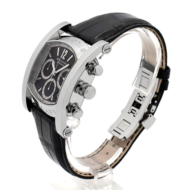 ブルガリ BVLGARI アショーマ クロノグラフ AA48BSLDCH 自動巻き ブラック 48mm メンズ USED 中古 Zetton