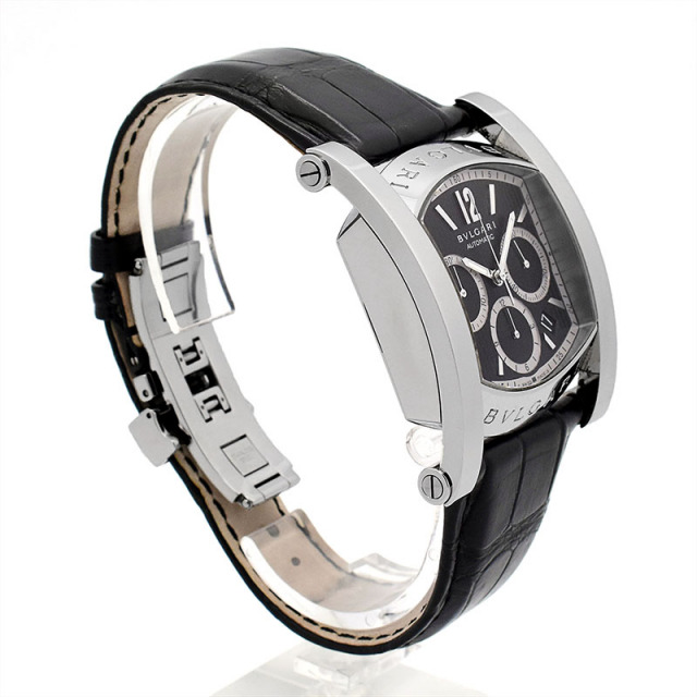 ブルガリ BVLGARI アショーマ クロノグラフ AA48BSLDCH 自動巻き ブラック 48mm メンズ USED 中古 Zetton