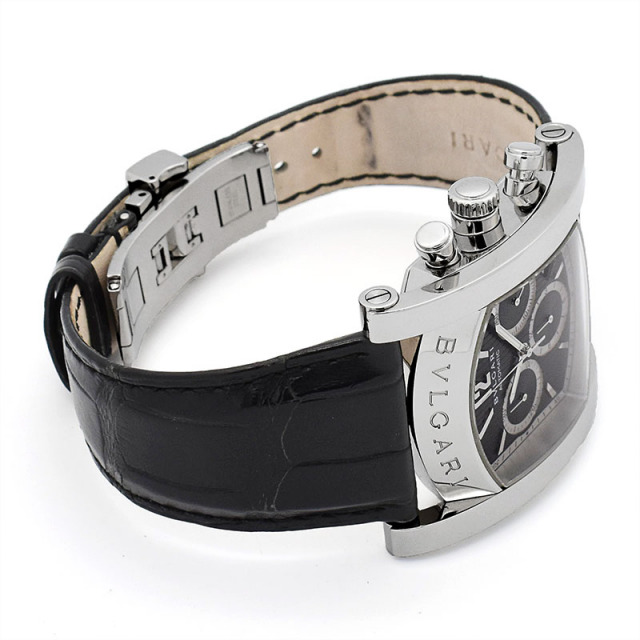 ブルガリ BVLGARI アショーマ クロノグラフ AA48BSLDCH 自動巻き ブラック 48mm メンズ USED 中古 Zetton