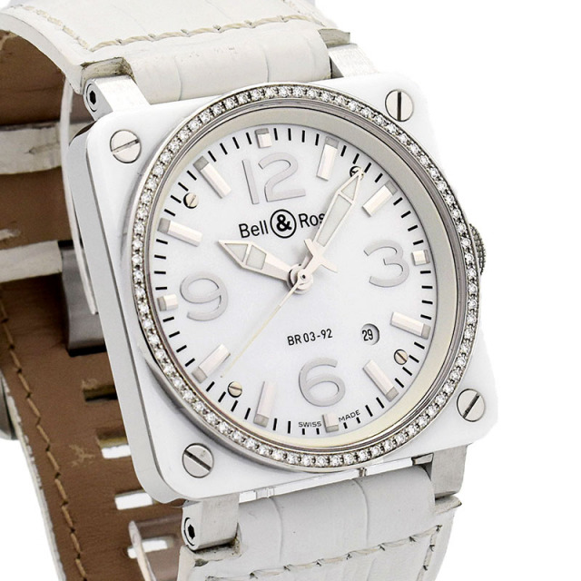 Bell＆Ross ベル＆ロス その他R03-92 ホワイトセラミック ダイヤ