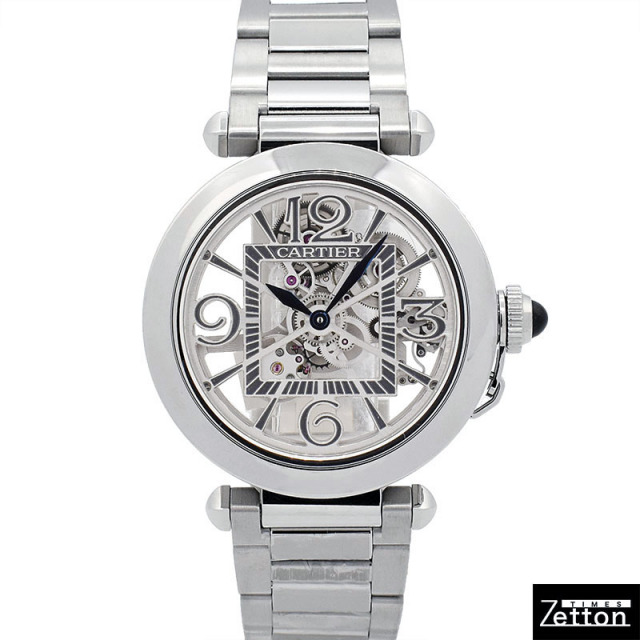 カルティエ CARTIER パシャ ドゥ カルティエ WHPA0007 自動巻き スケルトン 41mm メンズ 未使用品 Zetton