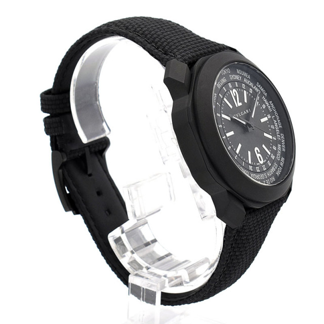 ブルガリ BVLGARI オクト ローマ ワールドタイマー 103486 自動巻き ブラック 41mm メンズ 未使用品 Zetton