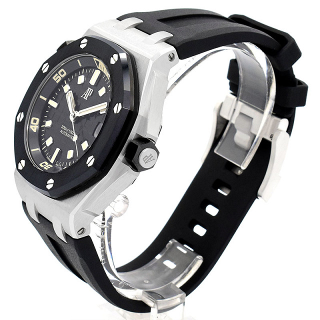 オーデマ・ピゲ AUDEMARS PIGUET ロイヤルオークオフショア ダイバー 15720CN.OO.A002CA.01 ブティック300本限定 自動巻き ブラック 42mm メンズ 未使用品 Zetton