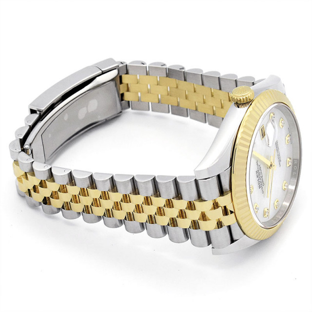 ロレックス ROLEX デイトジャスト 41 126333NG 自動巻き ホワイトシェル 41mm メンズ USED 中古 Zetton