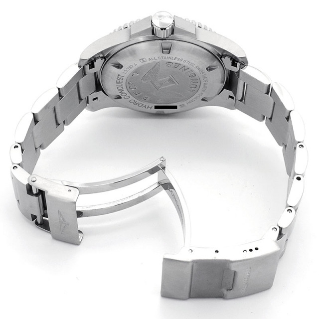 ロンジン LONGINES ハイドロコンクエスト L3.781.4.06.6 自動巻き グリーン 41mm メンズ USED 中古 Zetton