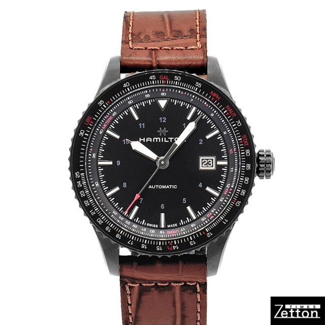 ハミルトン HAMILTON カーキ アビエーション H76625530 自動巻き ブラック 42mm メンズ USED 中古 Zetton