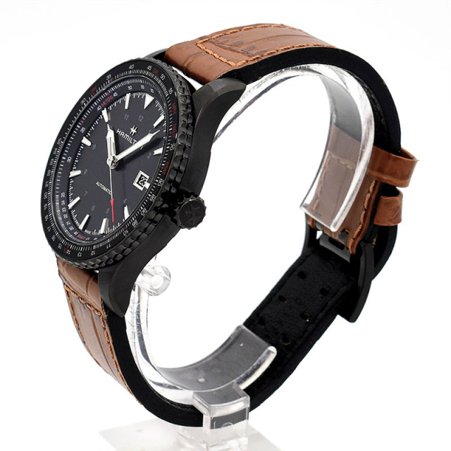 ハミルトン HAMILTON カーキ アビエーション H76625530 自動巻き ブラック 42mm メンズ USED 中古 Zetton