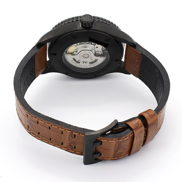 ハミルトン HAMILTON カーキ アビエーション H76625530 自動巻き ブラック 42mm メンズ USED 中古 Zetton