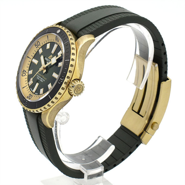 ブライトリング BREITLING スーパーオーシャン オートマチック 42 N17375201L1S1 自動巻き グリーン 42mm メンズ USED 中古 Zetton