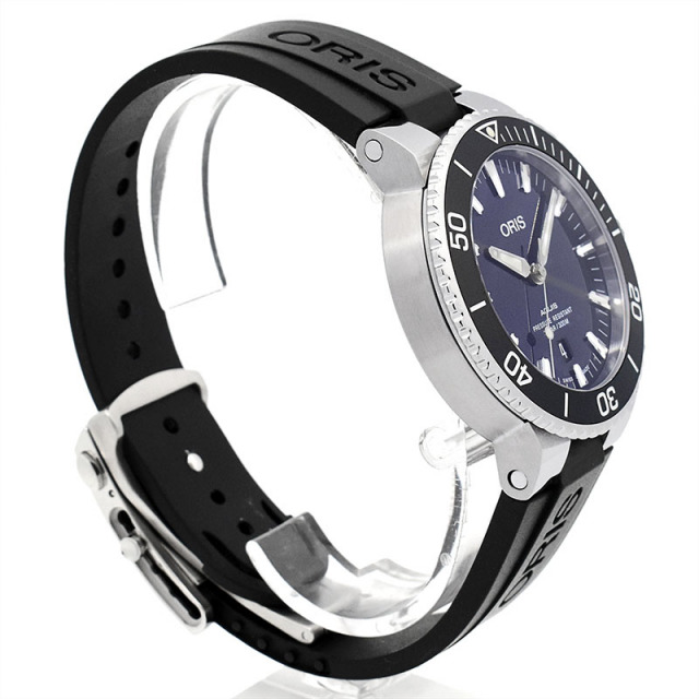 オリス ORIS アクイス デイト 733 7730 4135R 自動巻き ブルー 43.5mm メンズ USED 中古 Zetton