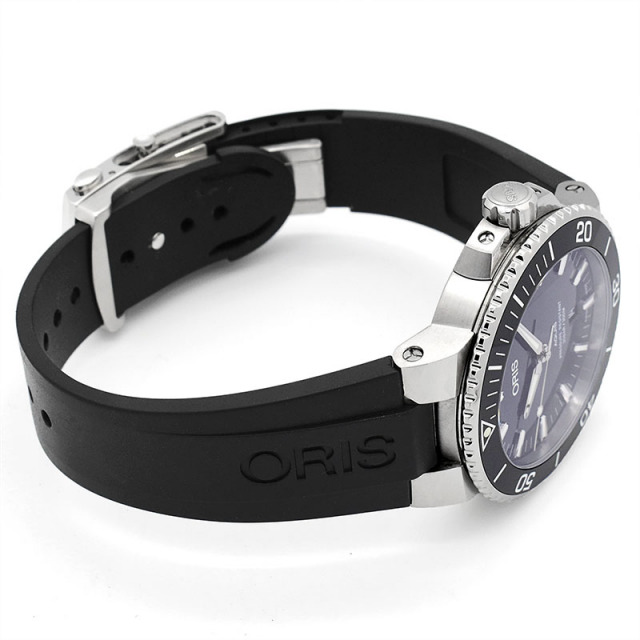 オリス ORIS アクイス デイト 733 7730 4135R 自動巻き ブルー 43.5mm メンズ USED 中古 Zetton